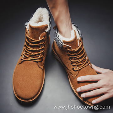 men winter Snow booties warm